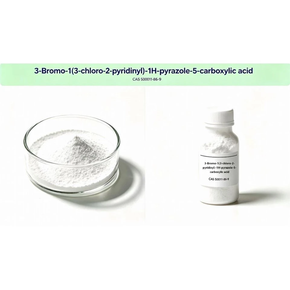 3-Bróm-1-(3-klór-2-pýridínýl)-1H-pýrasól-5-karboxýlsýra CAS 500011-86-9